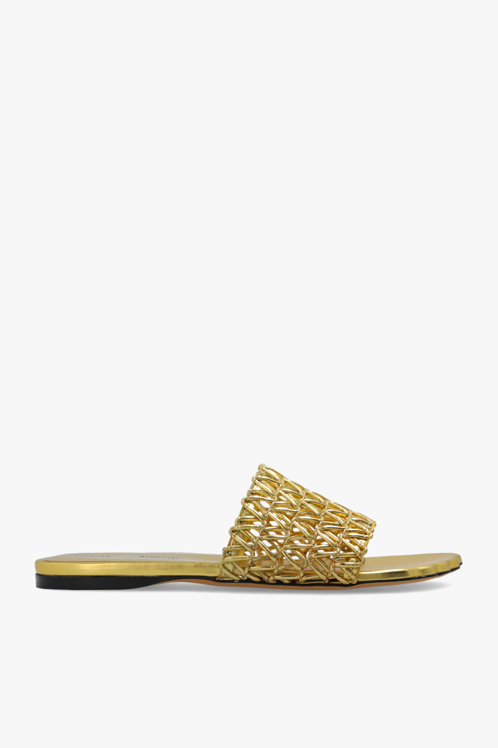 【Proenza Schouler】 Sculpt Wovenスライド SchaferandweinerShops Tonga - Gold 'Sculpt Woven' slides
